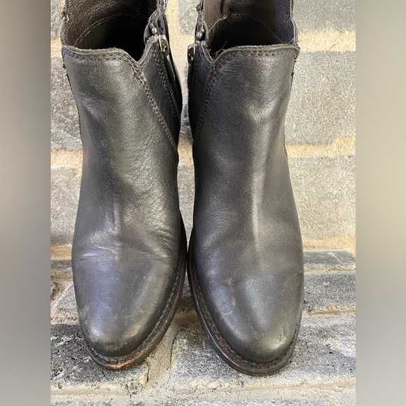Liberty Black Handmade in Mexico black leather booties Size 6 - Picture 7 of 15